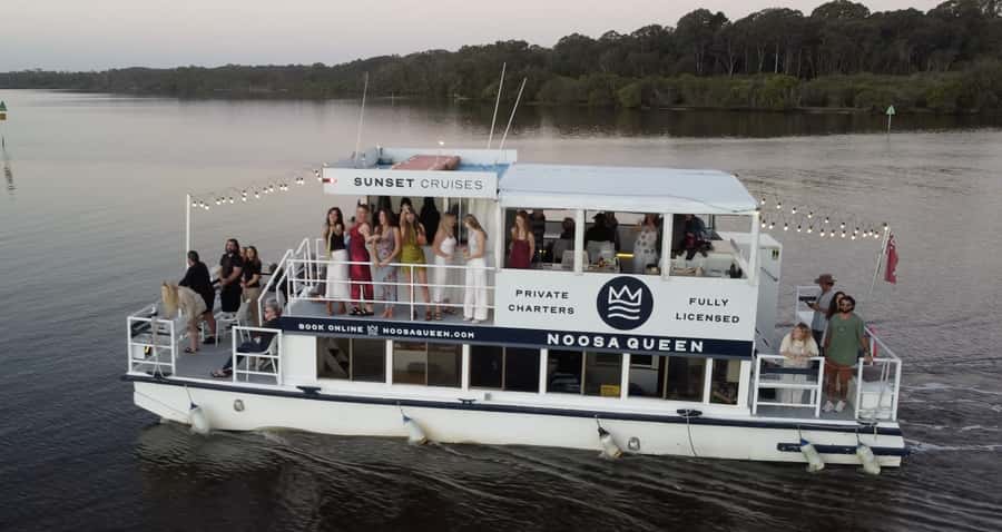 Noosa River Sunset Cruise - Reaching the calmer waters of Lake Cooroibah