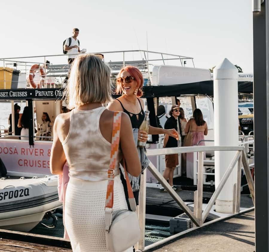 Noosaville: Noosa River Sunset Cruise - How long the trip takes from each location