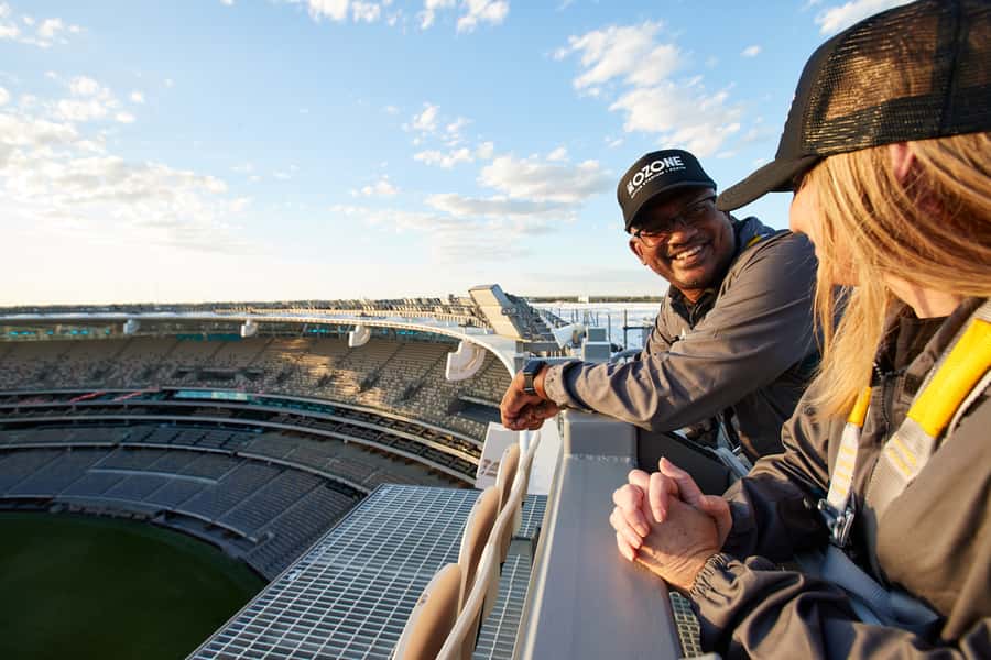 Optus Stadium HALO Rooftop Experience - Stories from game day and stadium construction