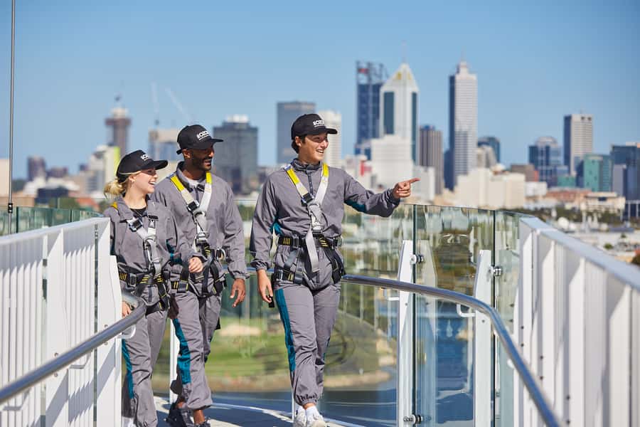 Optus Stadium HALO Rooftop Experience - Reaching the famous sails on Level 5