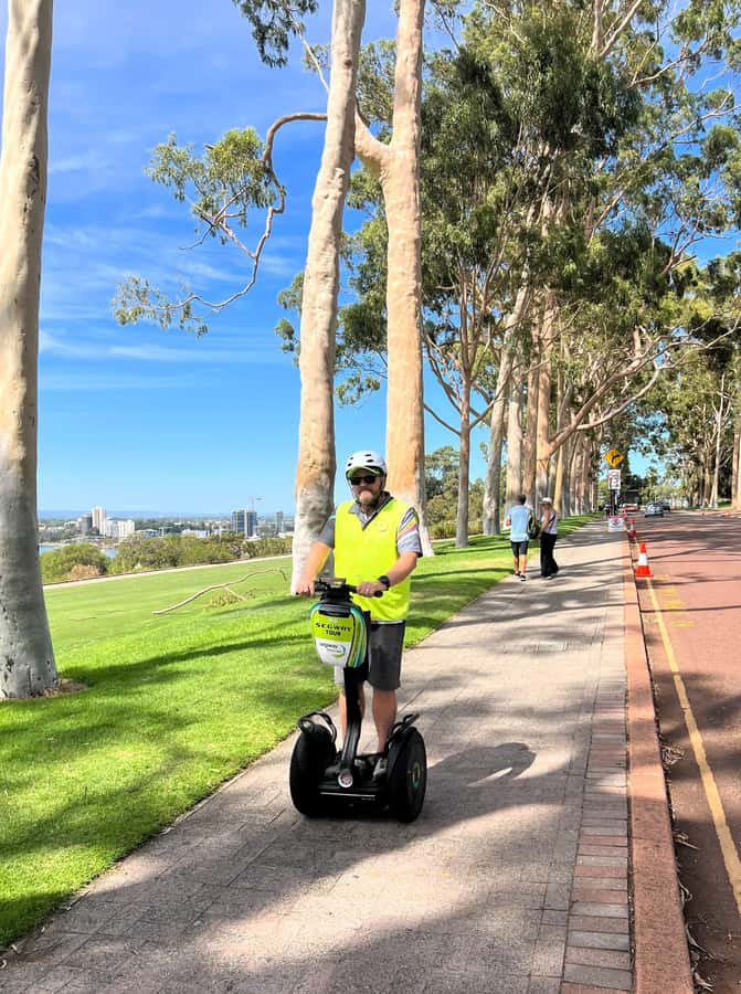 Perth Segway 1.5 Hour Kings Park Tour - Returning through Perth’s leafy streets