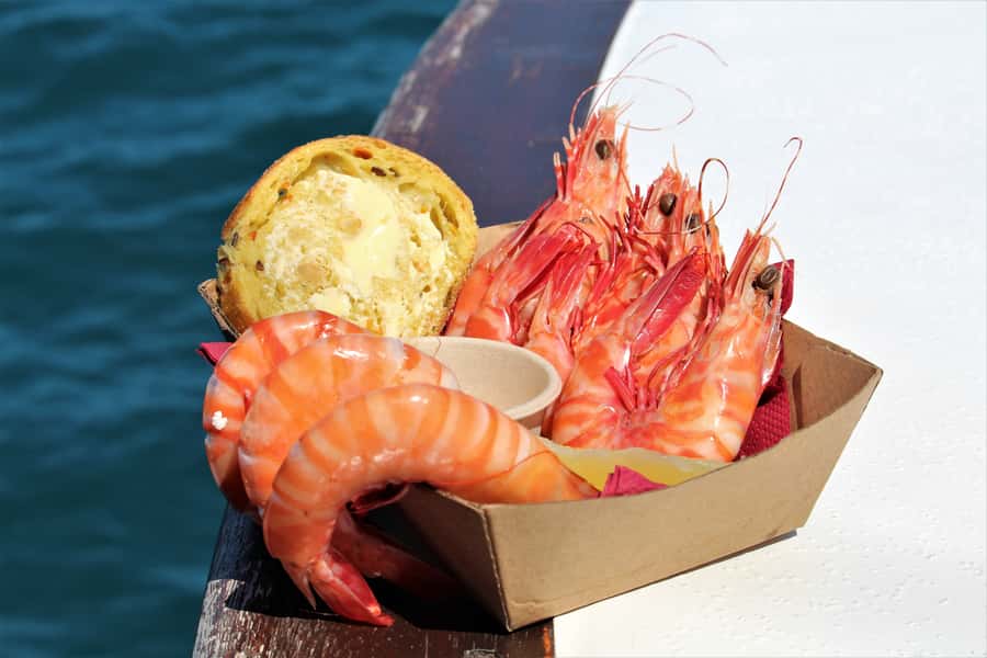 Port Douglas: Shaolin Seafood Lunch Sail, with Fresh Prawns - Views toward the Daintree Mountains and islands