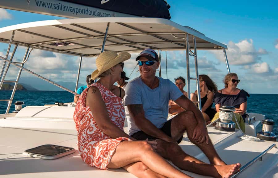 Port Douglas: Sunset Sailing Cruise on Luxury Catamaran - Canapés, drinks, and the onboard mood
