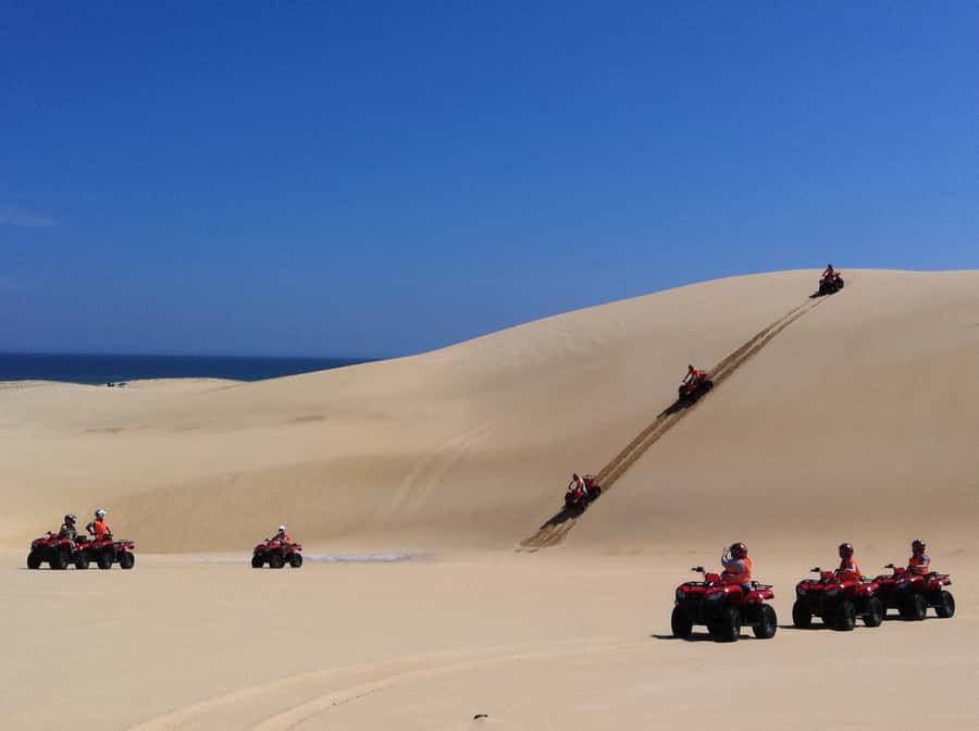 Port Stephens: Worimi Sand Dune Quad Bike Adventure - From Williamtown to the Worimi sand