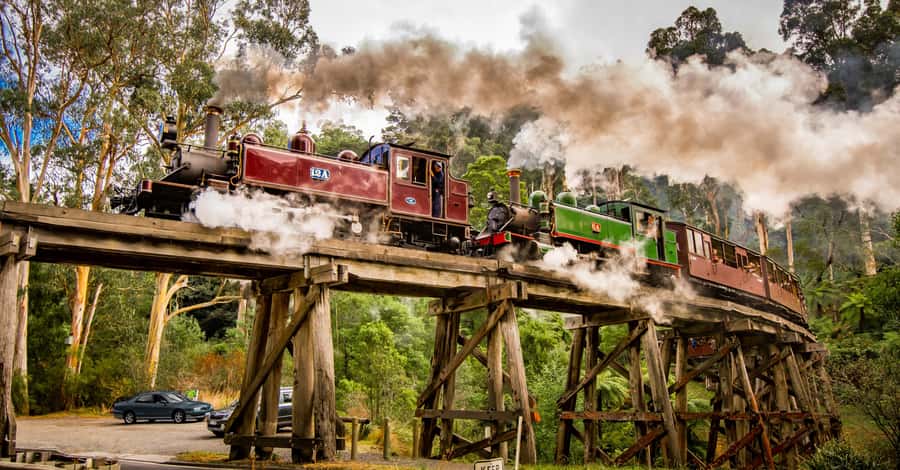 Puffing Billy Railway: Heritage Steam Train Journey - Inside the heritage carriages