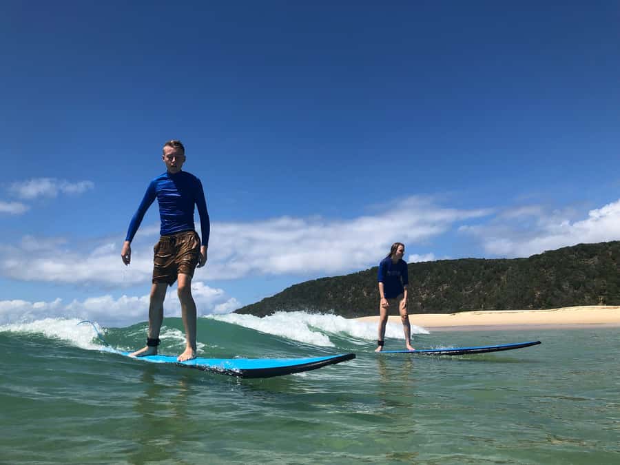 Rainbow Beach: 4WD Beach Drive Adventure and Surf Lesson - Leaving Rainbow Beach by 4WD