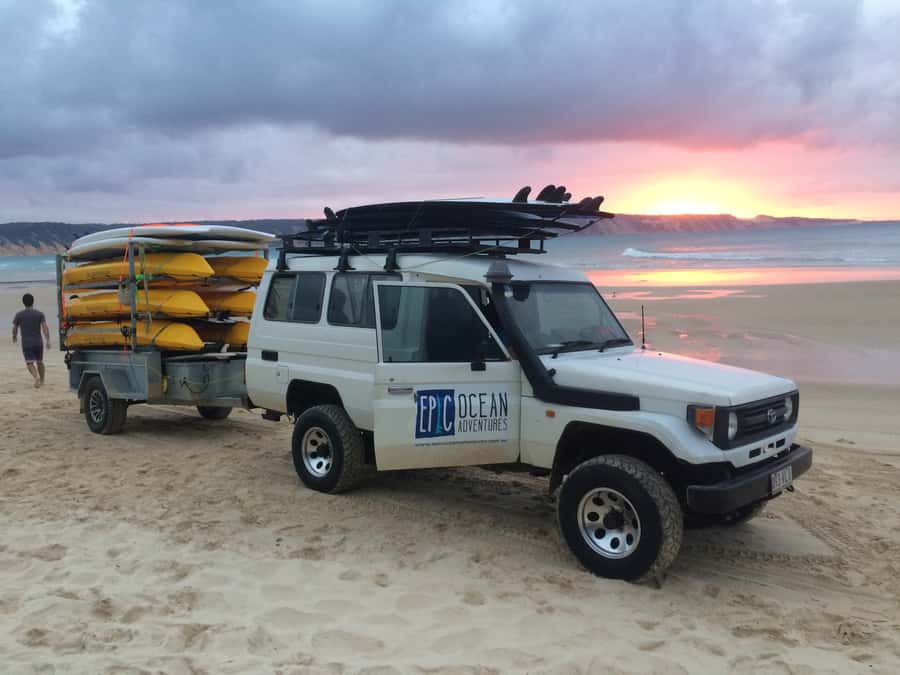 Rainbow Beach: 4WD Beach Drive Adventure and Surf Lesson - A surf lesson built around personal coaching