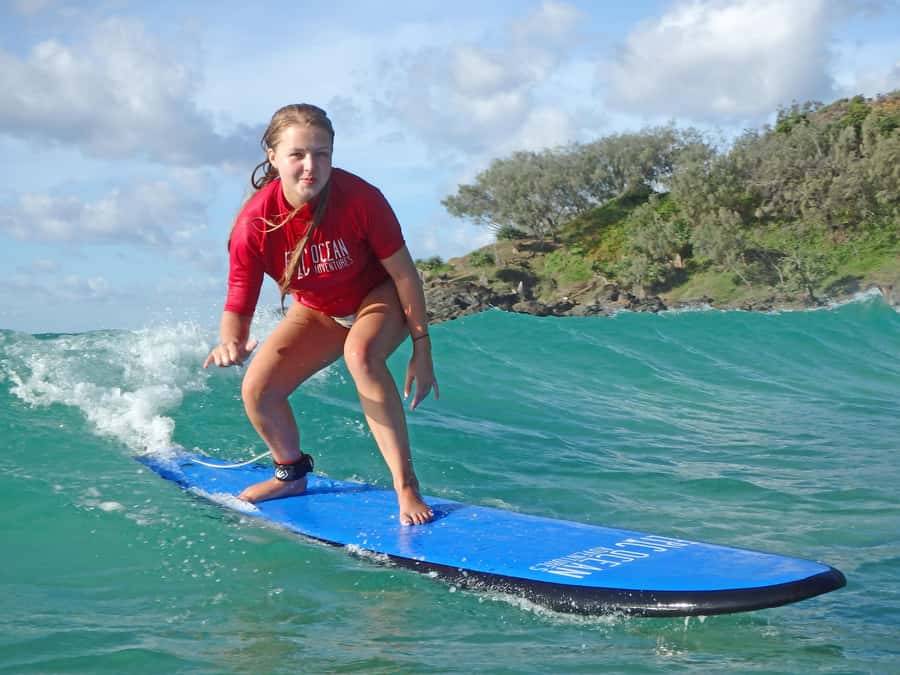 Rainbow Beach: 4WD Beach Drive Adventure and Surf Lesson - Double Island Point and its long beginner waves
