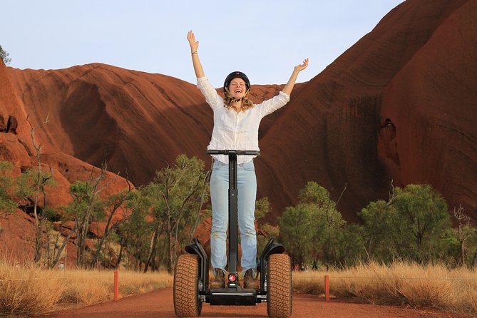Segway the FULL base of Uluru - Learning to ride before reaching the rock