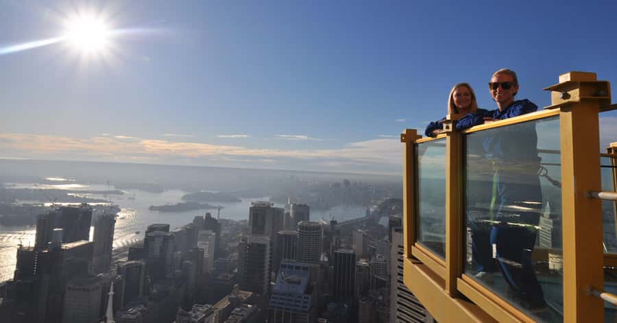 Skywalk at The Sydney Tower Eye: Ticket & Tour - Indoor views before and after the Skywalk