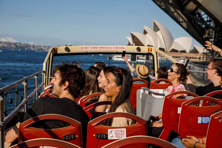 Sydney: Big Bus Hop-On Hop-Off Tour with Optional Cruise - The Red City Route, from Circular Quay to the inner city