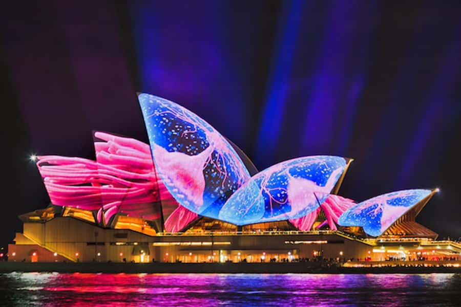 Sydney: Bring Your Own Drinks Vivid Harbour Cruise - The first minutes on Sydney Harbour