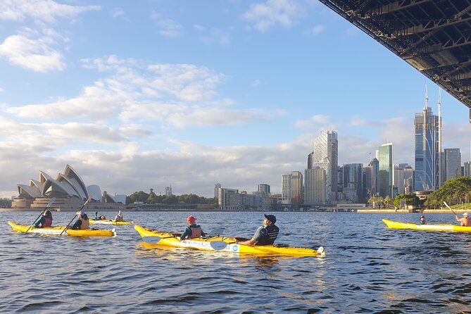 Sydney Harbour Bridge Kayak & Breakfast Tour - Paddling Toward The Sydney Opera House