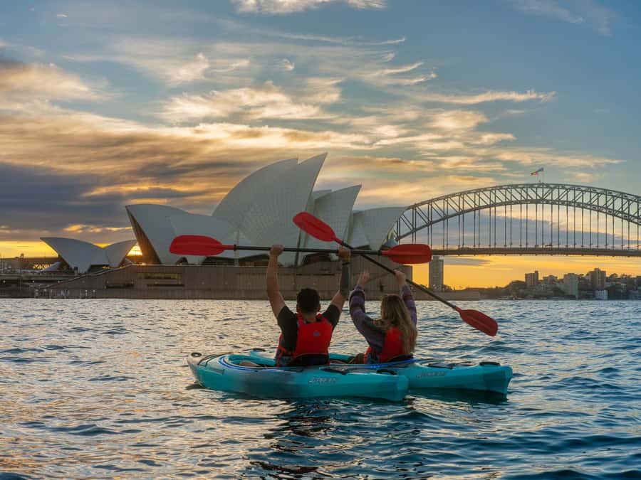 Sydney: Harbour Sunrise Kayak Tour - Sunrise, cloudy skies, and the pace of the morning