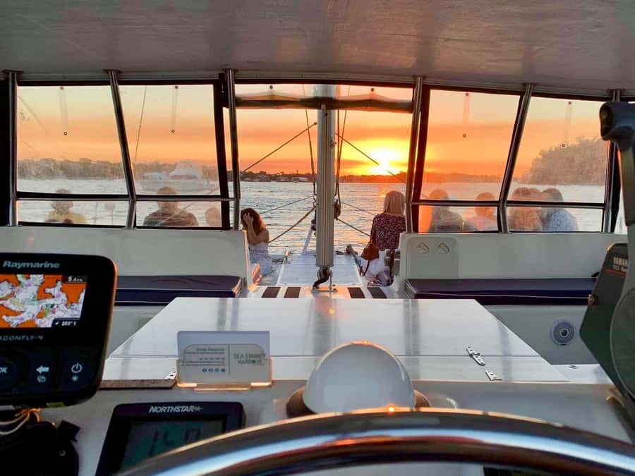 Sydney Harbour: Sunset Catamaran Cruise - Weather, shelter, and the sunset question