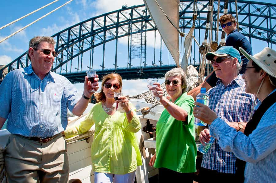 Sydney Harbour: Tall Ship Afternoon Cruise - Campbell’s Cove is a handy starting point