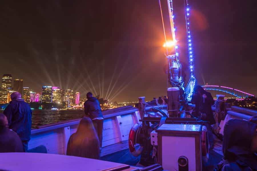 Sydney Harbour: Tall Ship Vivid Dinner Cruise - Winter weather on Sydney Harbour