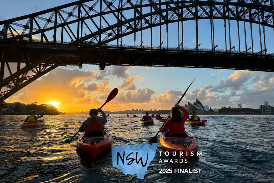 Sydney: Sunrise Kayak, Opera House & Under Harbour Bridge - The Opera House from a kayak