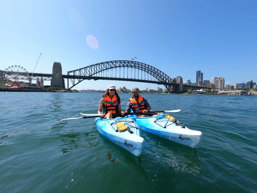 Sydney: Sunset Kayak - Opera & Harbour Bridge Tour (5p. max) - Returning through Lavender Bay