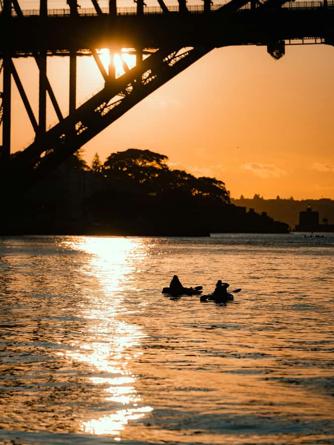 Sydney: Sunset Kayak - Opera & Harbour Bridge Tour (5p. max) - Luna Park gives you an easy first landmark