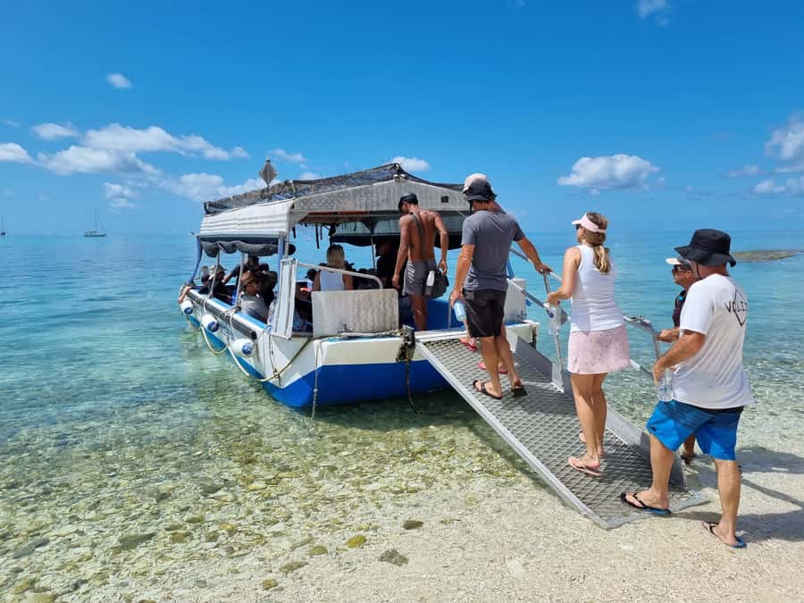 Town of 1770: Lady Musgrave Island Snorkelling Day Cruise - Walking across an uninhabited coral cay