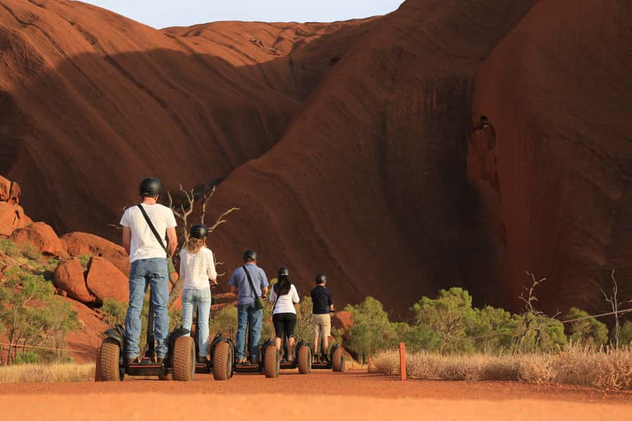 Uluru Base Segway Tour at Sunrise - Cruising around the full base