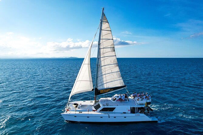 Whitsunday Islands Sail, SUP & Snorkel Tour- Small group - Lunch with salmon, meats, salads, and vegetarian choices