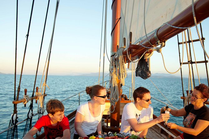 Whitsundays Sunset Sailing Cruise - Sparkling wine and shared snacks